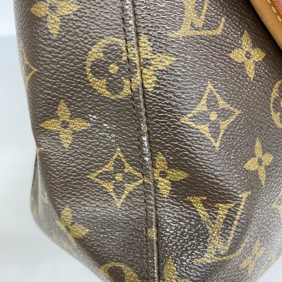 LOUIS VUITTON Authentic Brown Monogram Looping GM Shoulder Bag - Picture 6 of 9